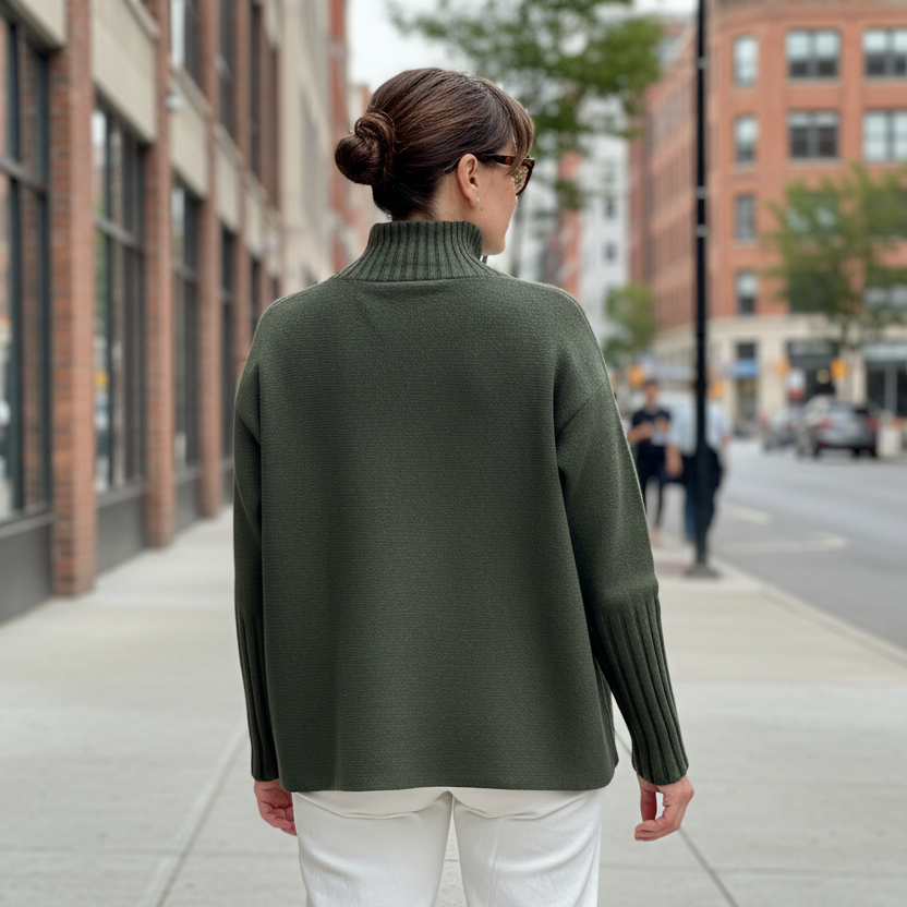 Jersey de punto Verde Oliva