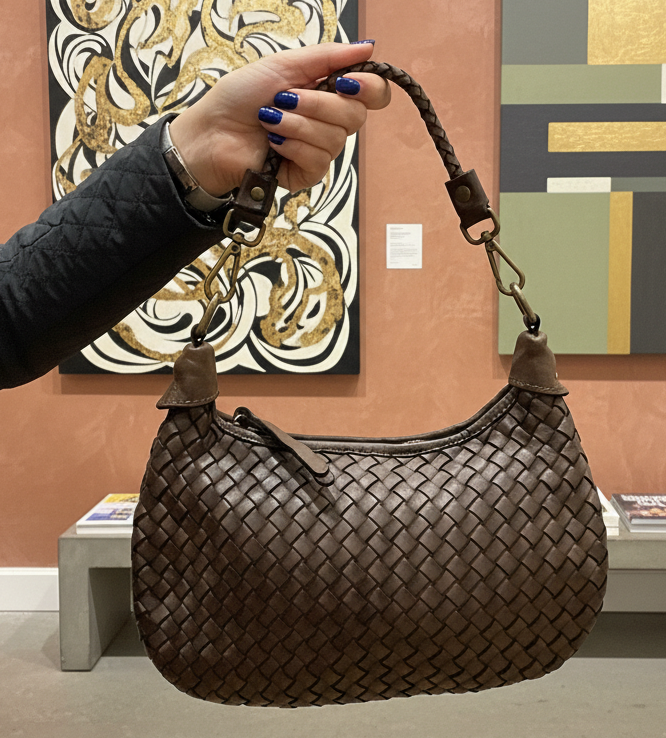 Bolso Croissant Trenzado