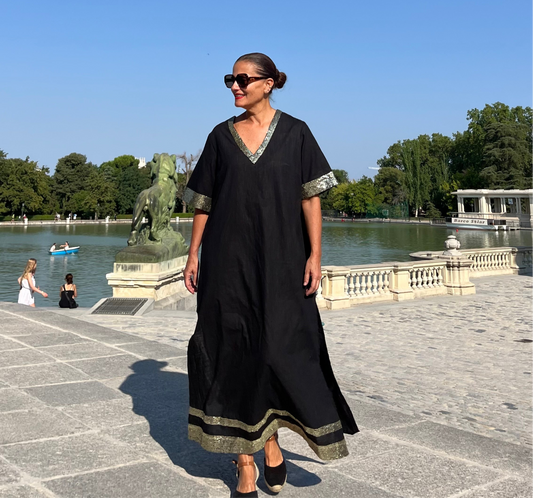 Kaftan negro / Oro