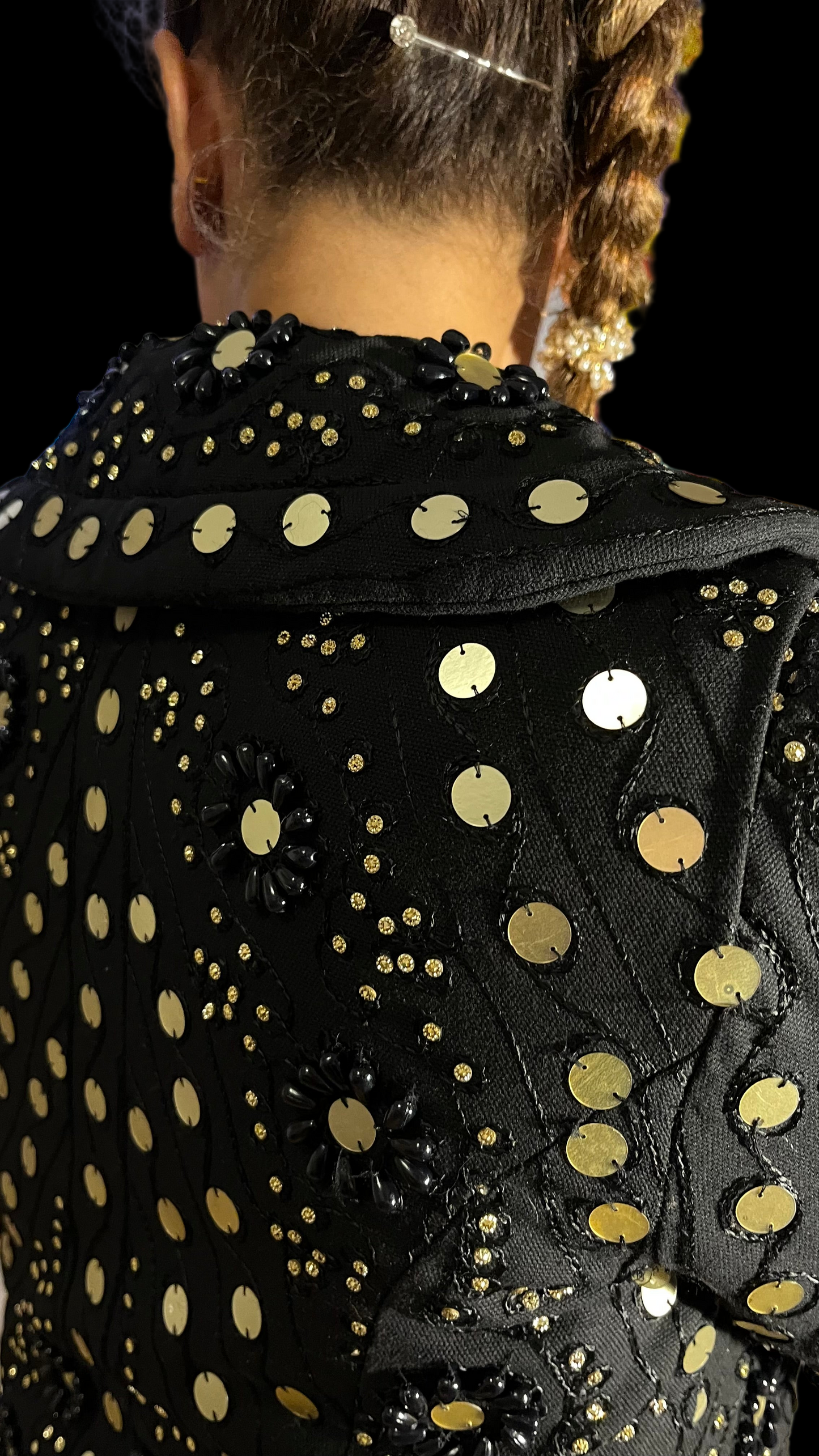 Chaqueta Ėtnica Negra / Oro