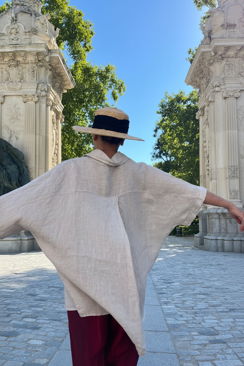 Camisa de lino oversize