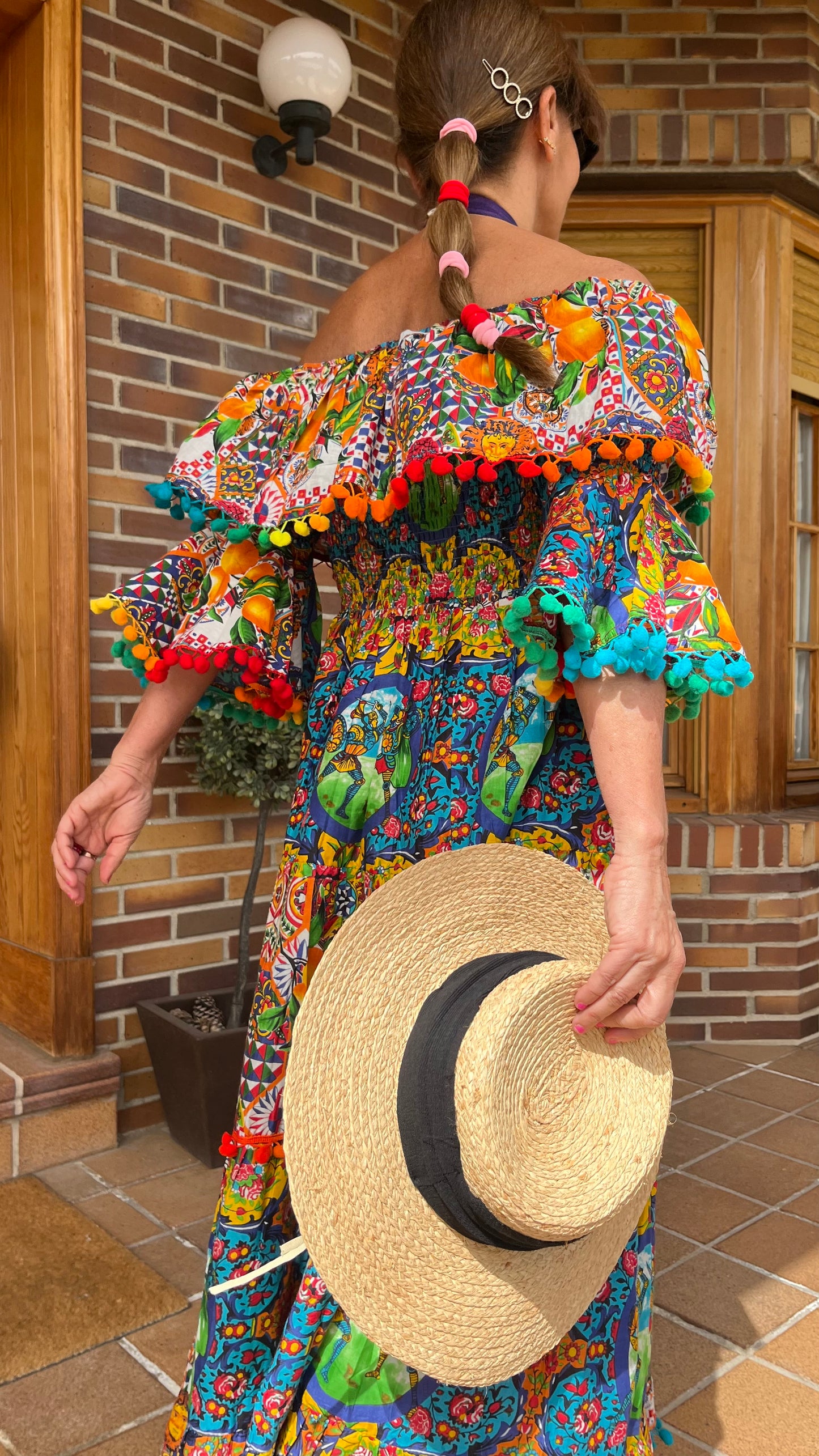 Vestido multicolor mexicano
