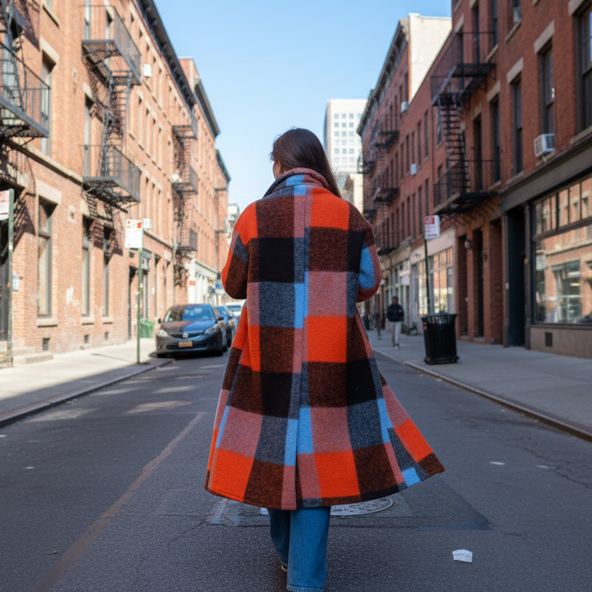 Abrigo cuadros Timanfaya