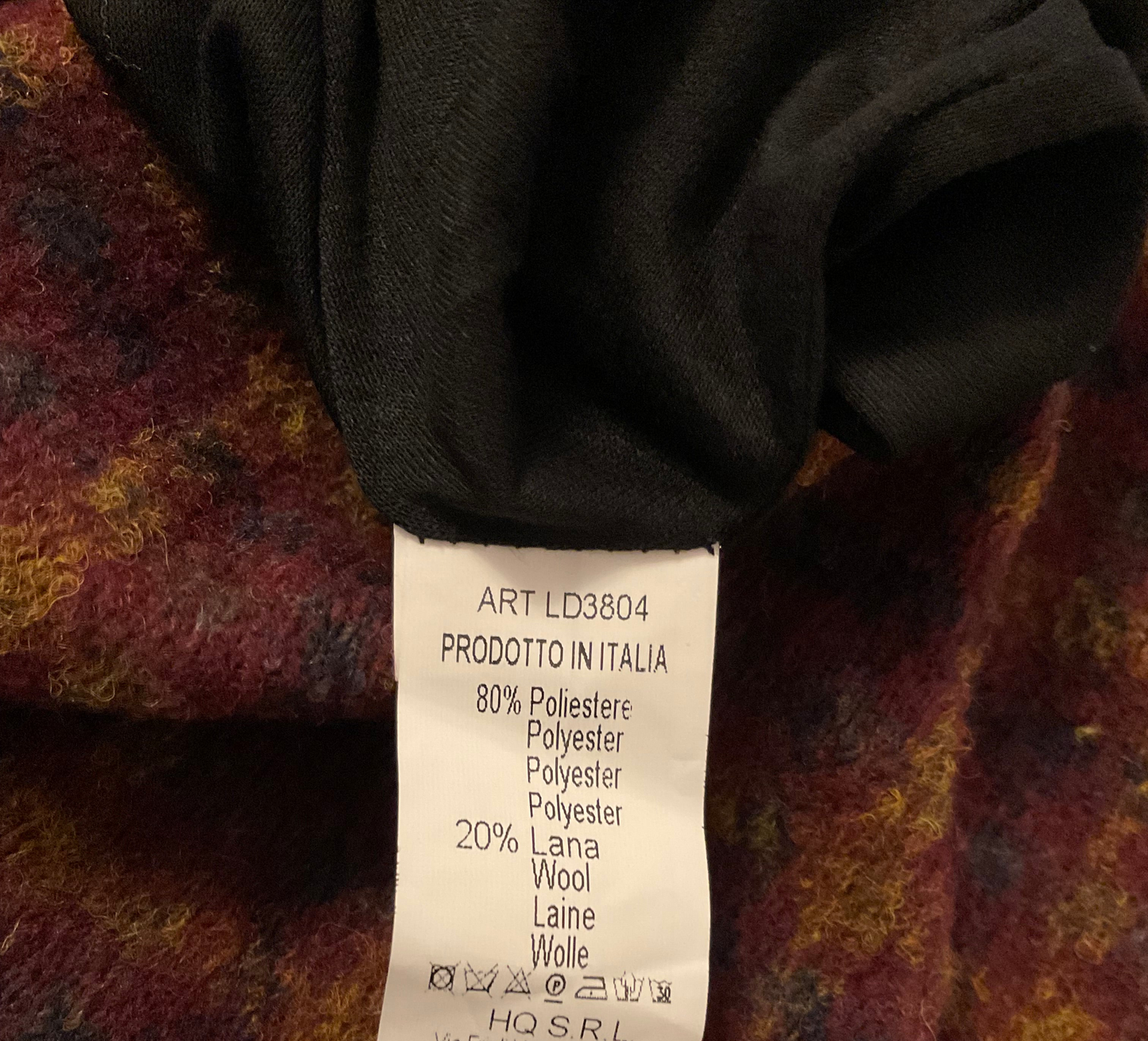 Falda midi Tartán Ciruela