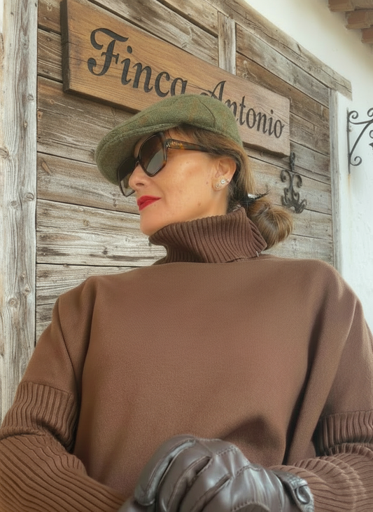 Jersey de punto manga canalé