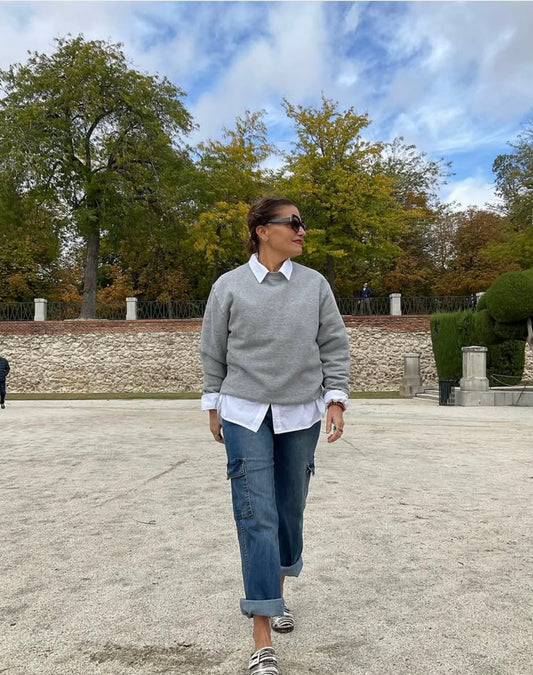 Sudadera gris unisex