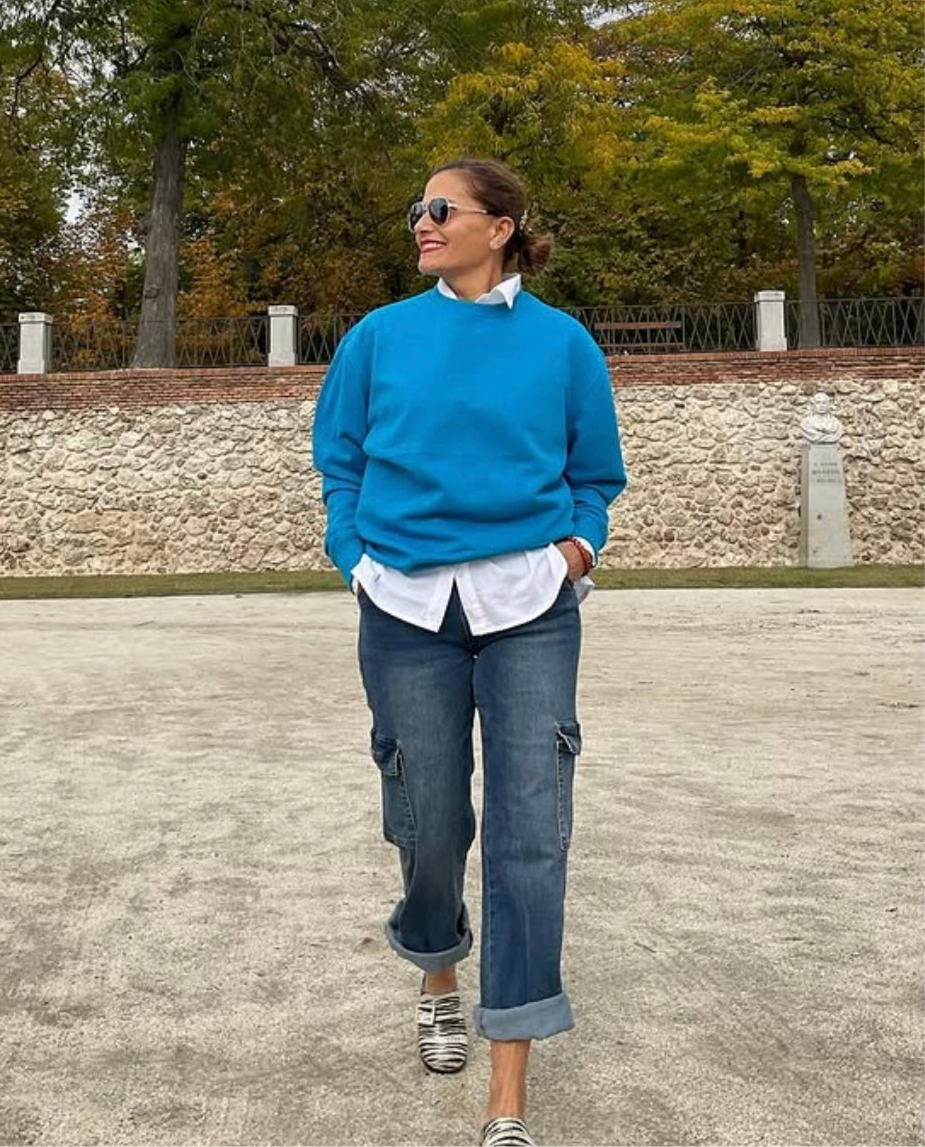 Sudadera Unisex azul cielo