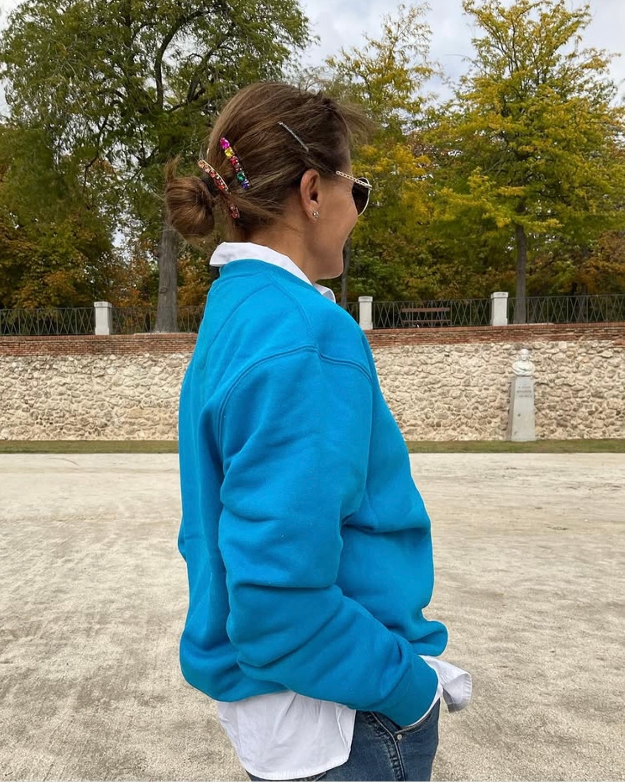 Sudadera Unisex azul cielo