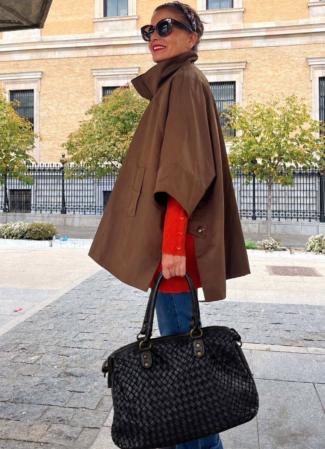 Bolso de piel negro La Canaria - de mano